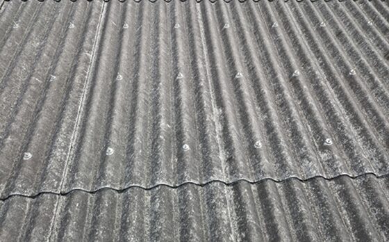 スレート波板屋根