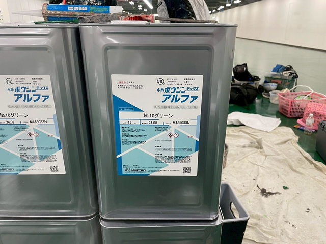 大阪府堺市・N社倉庫｜塗床工事_施工中 (3)