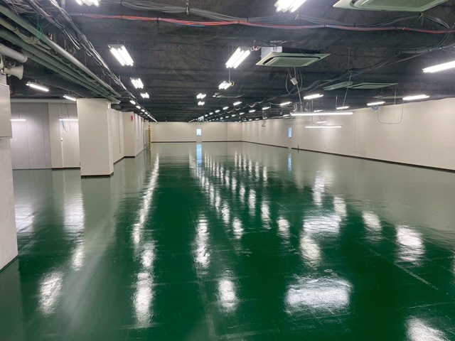 大阪府堺市・N社倉庫｜塗床工事(ボウジンテックスアルファ使用)_施工後 (4)