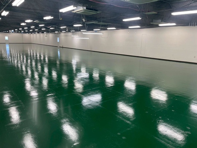 大阪府堺市・N社倉庫｜塗床工事(ボウジンテックスアルファ使用)_施工後 (2)