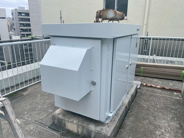 大阪府堺市・工場｜サビが発生していた鉄骨・キュービクル塗装工事_施工後 (6)