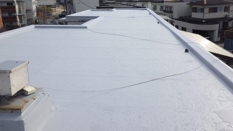 大阪府堺市南区槇塚台・共同住宅｜屋上防水工事(シート防水工法)_アイキャッチ
