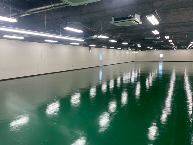 大阪府堺市・N社倉庫｜塗床工事(ボウジンテックスアルファ使用)_施工後 (3)