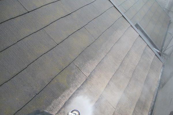 大阪府堺市　外壁塗装、屋根塗装　下地処理　高圧洗浄