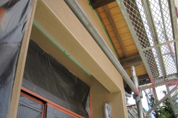 大阪府堺市　外壁塗装　画像　色選び　ライン　報告