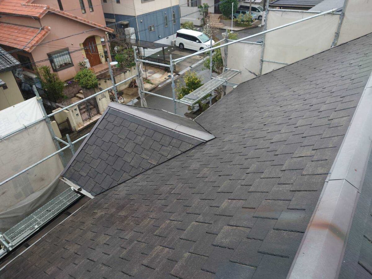 大阪府河内長野市　外装工事　施工前の屋根　定期的に点検をしましょう！