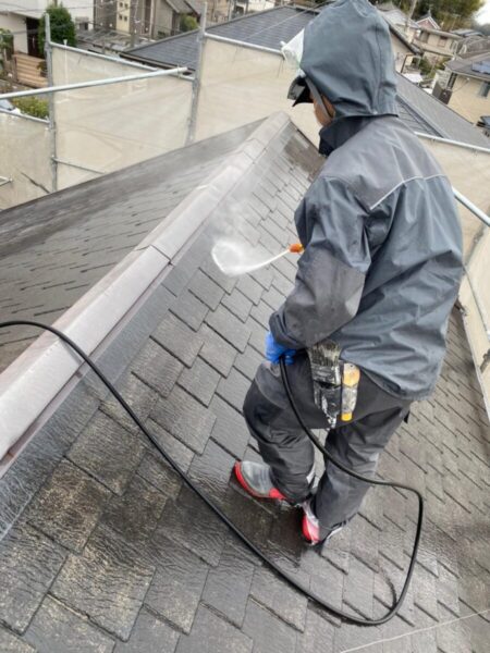 大阪府河内長野市　屋根の高圧洗浄　洗浄時間はどのくらいかかる？