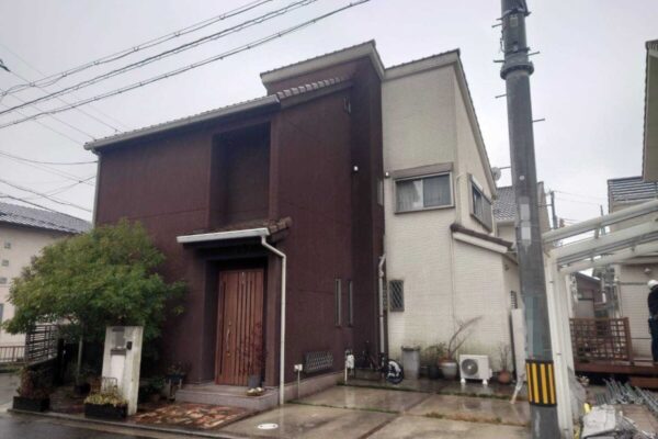 大阪府堺市　S様邸　外壁塗装工事　施工前　塗装が必要な劣化症状