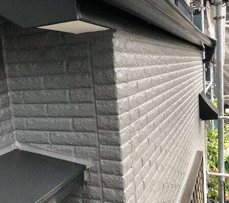 大阪府堺市　N様邸　屋根塗装・外壁塗装工事　 付帯部　軒樋の塗装