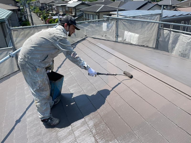 【大阪府和泉市】遮熱塗料 アレスクール水性Fで屋根塗装しました！