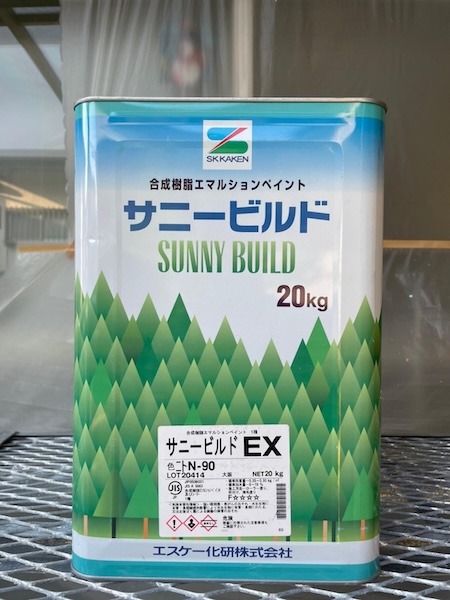 軒天井はサニービルドで塗装しました！｜大阪府和泉市