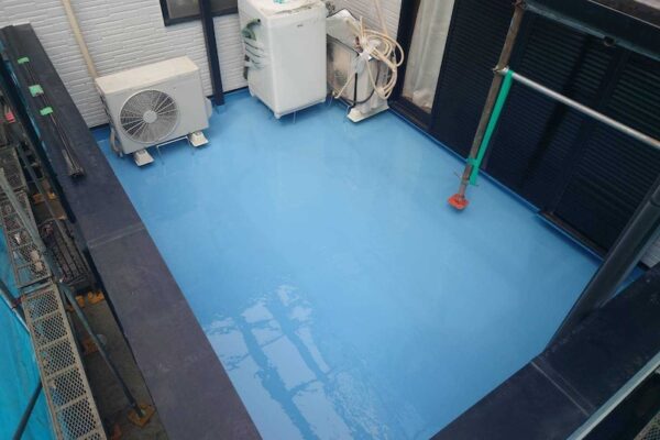 大阪府堺市堺区｜ベランダ防水 新規でウレタン防水を施工しました！