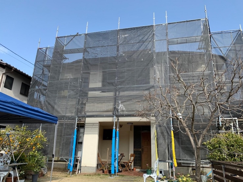 大阪府堺市南区｜塗装前の高圧洗浄を行いました！