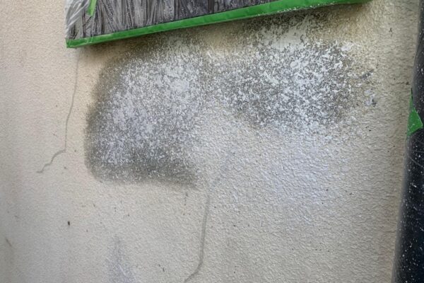 補修したところのパターン付け 吹き付け塗装｜大阪府堺市南区
