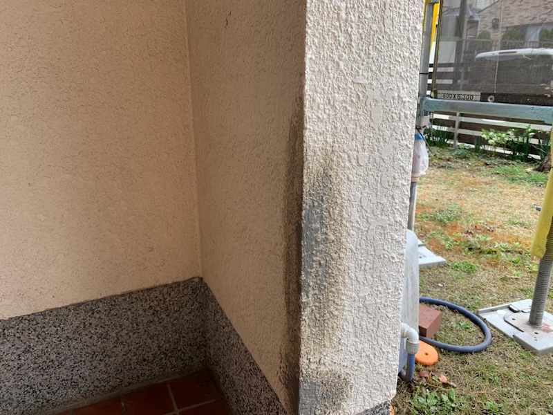 大阪府堺市南区｜外壁と塀の剥離部をモルタルで補修しました！