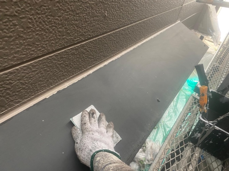 霧よけとは？下地処理〜上塗りまでを行いました！｜大阪府堺市北区