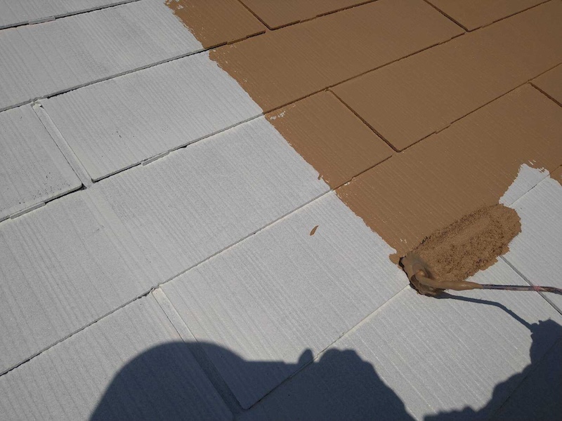 スレートの塗装2回目 中塗り工程をレポート!|大阪府和泉市緑ヶ丘