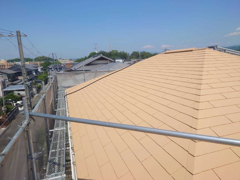 屋根は断熱塗料 ガイナで塗装しました!|大阪府和泉市緑ヶ丘