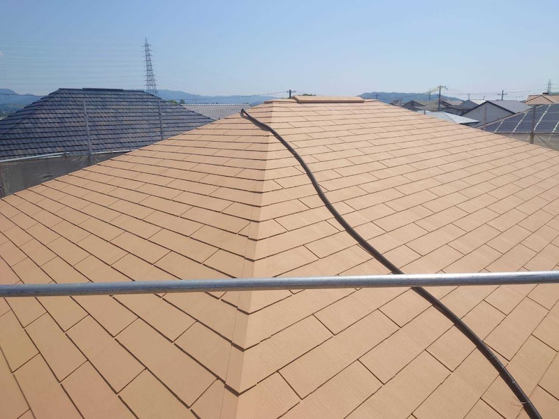 屋根は断熱塗料 ガイナで塗装しました!|大阪府和泉市緑ヶ丘