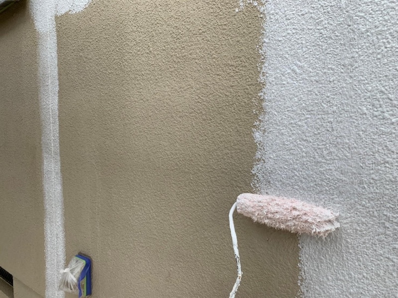 大阪府堺市南区|外壁下塗り アレスホルダーZ塗布