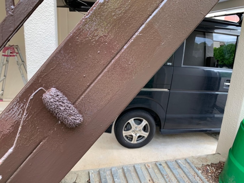 錆びたままにしておくのは危険!鉄骨階段の塗装をレポートします!|大阪府堺市