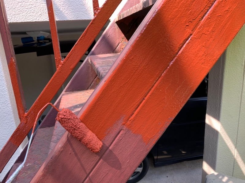 錆びたままにしておくのは危険!鉄骨階段の塗装をレポートします!|大阪府堺市