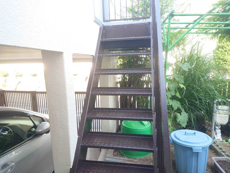 錆びたままにしておくのは危険!鉄骨階段の塗装をレポートします!|大阪府堺市