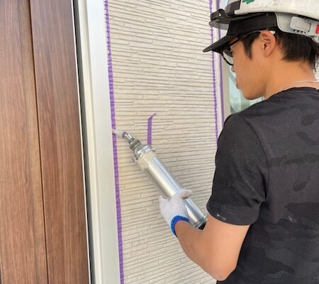 開口部のシーリング増し打ちを行いました｜大阪府堺市中区