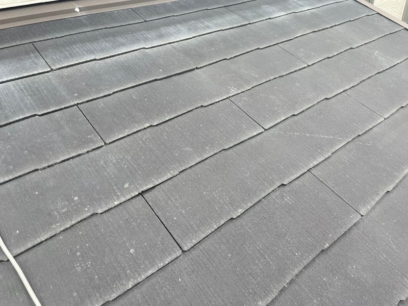 大阪府堺市中区|屋根 縁切り タスペーサー設置・棟板金釘補強・スレートひび割れ補修を実施しました