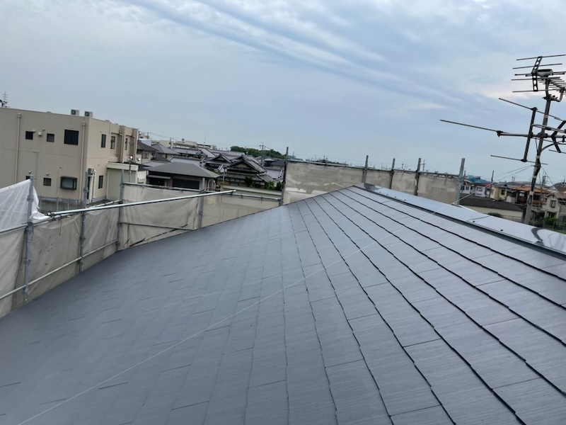 大阪府堺市中区|スレート屋根はアレスダイナミックルーフMUKIで塗装しました!