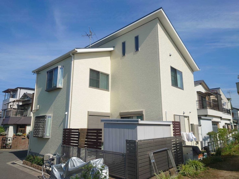 大阪府堺市中区|パラペットのトップコート再塗装・屋根塗装・外壁塗装工事 施工後をレポート